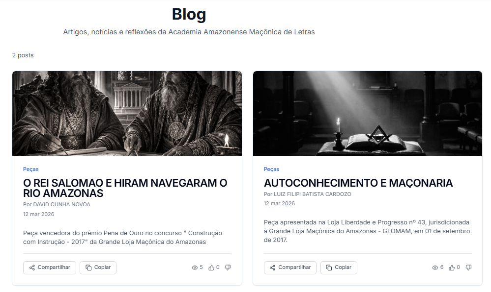 O novo Blog da AAML já está disponível
