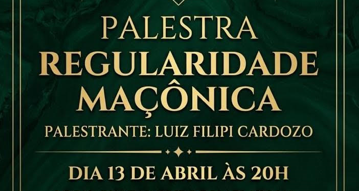 Reflexões sobre a Regularidade Maçônica: Conferência do Acadêmico Luiz Filipi Cardozo na Grande Oriente Amazonense